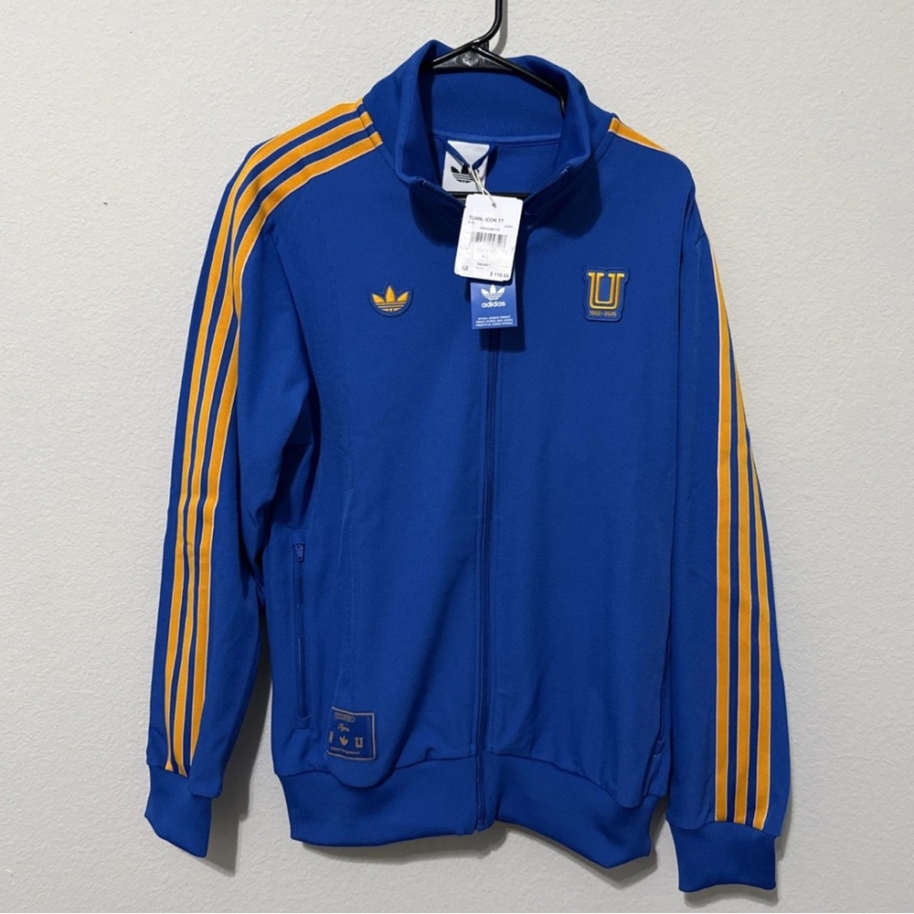 Men's Adidas Originals Blue Tigres UANL Terrace Icons Track Top Jacket Size M
